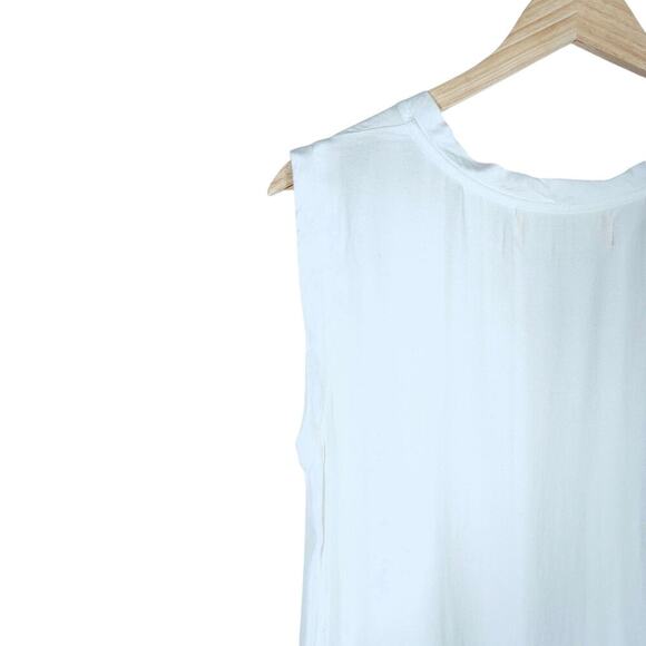 Cloth & Stone Womens Sleeveless Dress Medium White Casual Boho Chic Resort Wear - Picture 5 of 9